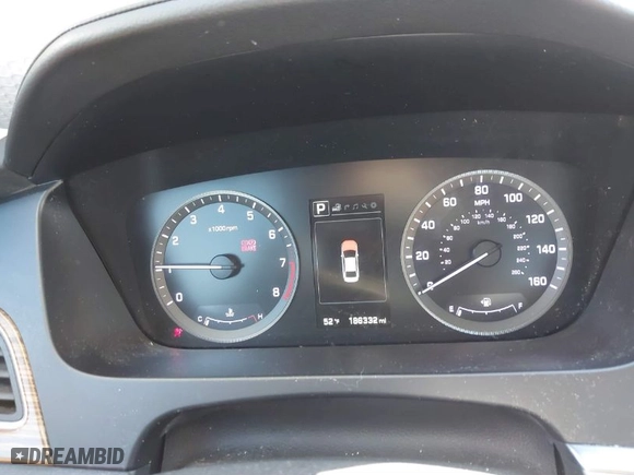 2015 Hyundai Sonata 2.4L Sport with VIN 5NPE34AF6FH227230, listed as a IAAI auction lot 41843379 with 186,332 mi miles. Bid and sale history available at carsss.com. Image 15.
