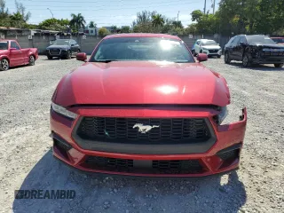 2024 Ford Mustang EcoBoost with VIN 1FA6P8TH0R5118769, listed as a Copart auction lot 52947385 with 8,296 mi miles and Salvage Title. Bid and sale history available at carsss.com. Image 5.