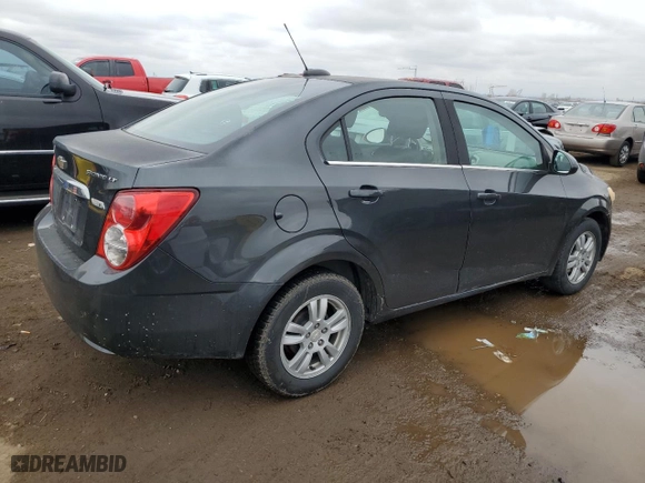 2015 Chevrolet Sonic LT with VIN 1G1JC5SB8F4181883, listed as a Copart auction lot 47885905 with 148,585 mi miles and Salvage Title. Bid and sale history available at carsss.com. Image 3.