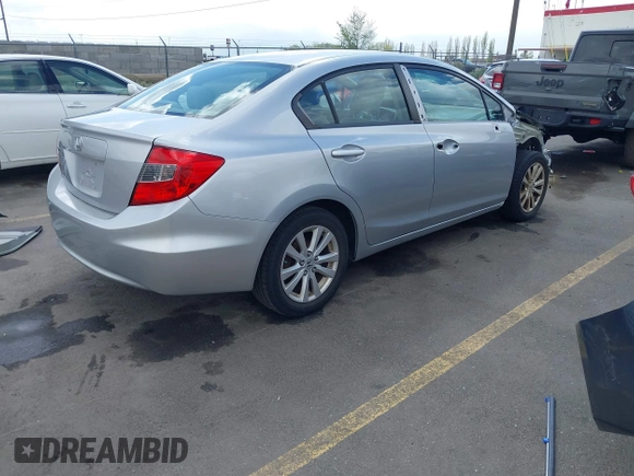 2012 Honda Civic EX with VIN 2HGFB2F81CH610374, listed as a IAAI auction lot 42019951 with 109,835 mi miles and . Bid and sale history available at DreamBid. Image 4.