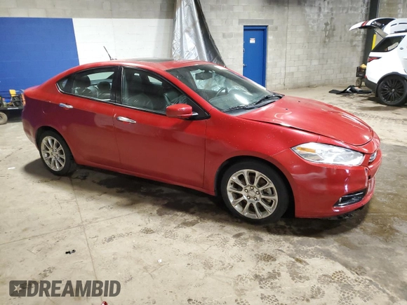 2013 Dodge Dart Limited with VIN 1C3CDFCA7DD188799, listed as a Copart auction lot 57661195 with 26,774 mi miles and Salvage title. Bid and sale history available at DreamBid. Image 4.