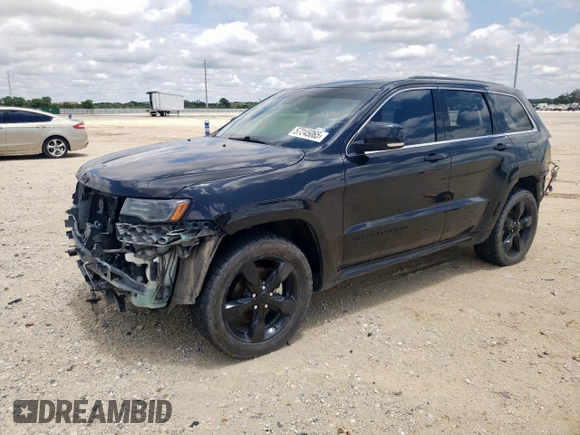 2016 Jeep Grand Cherokee Overland z VIN 1C4RJFCG8GC316271, wystawiony jako Copart lot #57245065 z przebiegiem 125 820 mil mil oraz Szkoda całkowita • Salvage title. Historia ofert i sprzedaży dostępna na DreamBid. Obrazek 1.
