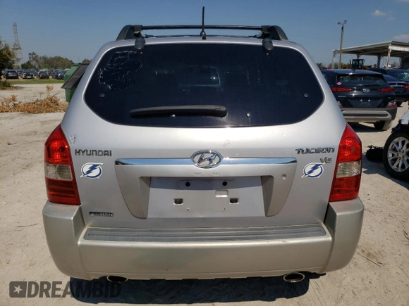 2006 Hyundai Tucson GLS with VIN KM8JN12DX6U393837, listed as a Copart auction lot 75961954 with 215,906 mi miles and Salvage Title. Bid and sale history available at carsss.com. Image 6.