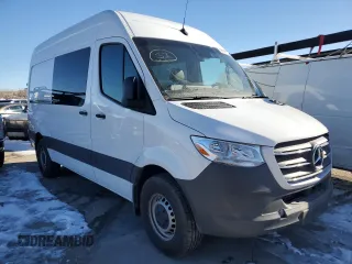 2024 Mercedes-Benz Sprinter Cargo with VIN W1W4NBHY8RP638983, listed as a Copart auction lot 78974264 with 5,376 mi miles and Salvage Title. Bid and sale history available at carsss.com. Image 4.