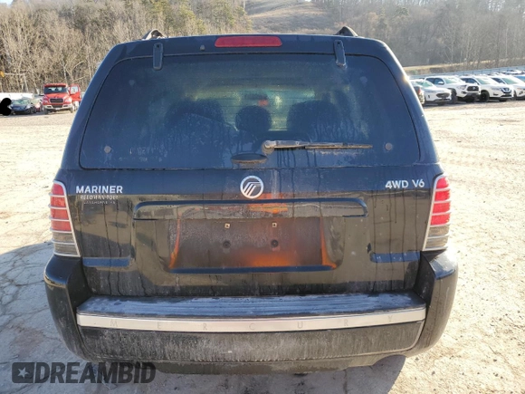 2007 Mercury Mariner Luxury with VIN 4M2CU91187KJ05567, listed as a Copart auction lot 48353025 with Not provided miles and Salvage title. Bid and sale history available at DreamBid. Image 6.