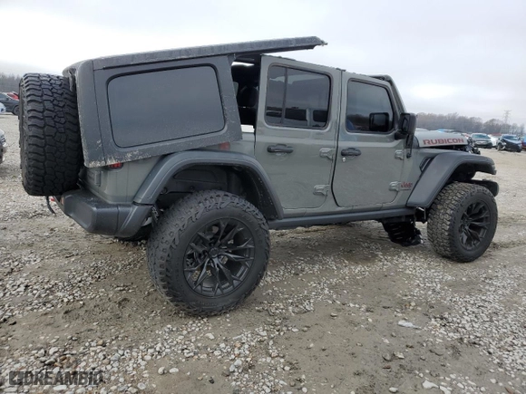 2023 Jeep Wrangler Rubicon with VIN 1C4HJXFG2PW654115, listed as a Copart auction lot 85672984 with 30,794 mi miles and Salvage Title. Bid and sale history available at carsss.com. Image 3.
