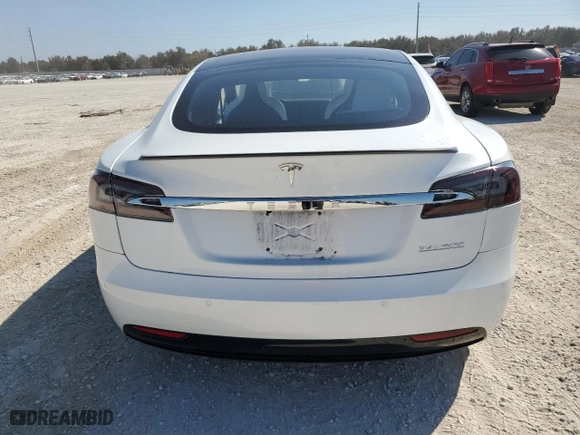 2019 Tesla Model S 100D with VIN 5YJSA1E43KF337399, listed as a Copart auction lot 75098294 with 0 miles and Non Repairable. Bid and sale history available at carsss.com. Image 6.
