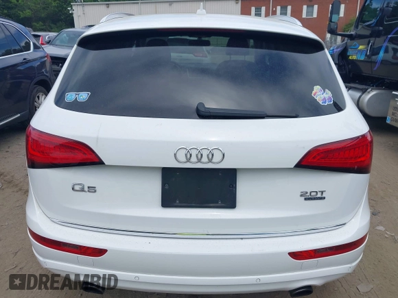 2015 Audi Q5 Premium Plus with VIN WA1LFAFP0FA139001, listed as a IAAI auction lot 42610811 with 109,613 mi miles and . Bid and sale history available at DreamBid. Image 17.