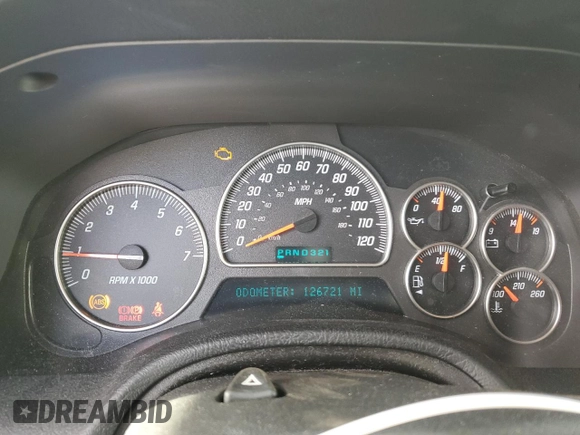2005 GMC Envoy SLT with VIN 1GKDT13S352366014, listed as a Copart auction lot 43006165 with 126,721 mi miles and Clean Title. Bid and sale history available at carsss.com. Image 9.
