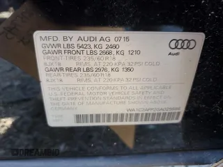 2016 Audi Q5 Premium with VIN WA1C2AFP2GA029886, listed as a Copart auction lot 62757495 with 94,883 mi miles and Clean title. Bid and sale history available at DreamBid. Image 14.