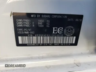 2018 Subaru Impreza Premium z VIN 4S3GKAF6XJ3624818, wystawiony jako Copart lot #87356894 z przebiegiem 28 101 mil mil oraz Czysty tytuł • Clean title. Historia ofert i sprzedaży dostępna na DreamBid. Obrazek 12.