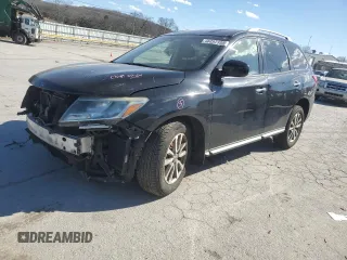2015 Nissan Pathfinder S with VIN 5N1AR2MN0FC716153, listed as a Copart auction lot 46892385 with 112,442 mi miles and Salvage title. Bid and sale history available at DreamBid. Image 1.