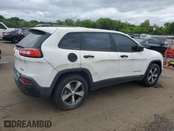 2015 Jeep Cherokee Sport z VIN 1C4PJMAB3FW594009, wystawiony jako Copart lot #57992185 z przebiegiem 115 146 mil mil oraz Szkoda całkowita • Salvage title. Historia ofert i sprzedaży dostępna na DreamBid. Obrazek 3.