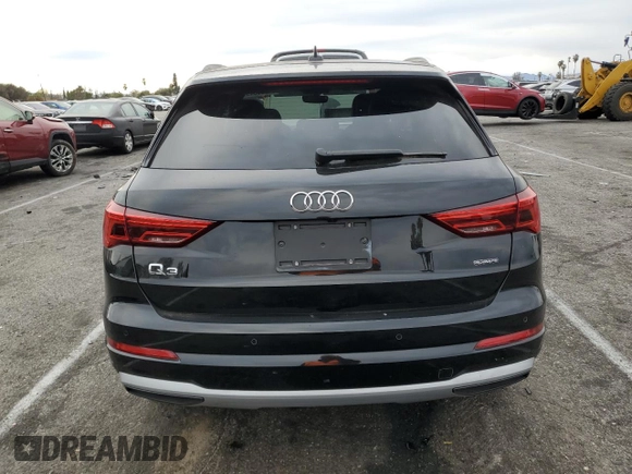 2019 Audi Q3 Premium Plus with VIN WA1BECF39K1079706, listed as a Copart auction lot 43796845 with 33,521 mi miles and Salvage Title. Bid and sale history available at carsss.com. Image 6.