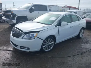 2014 Buick Verano with VIN 1G4PP5SKXE4104951, listed as a IAAI auction lot 41917886 with 122,985 mi miles. Bid and sale history available at carsss.com. Image 2.