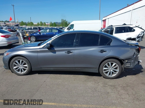 2014 Infiniti Q50 Premium with VIN JN1BV7AR4EM700364, listed as a IAAI auction lot 42032156 with 75,469 mi miles and . Bid and sale history available at DreamBid. Image 15.
