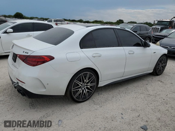 2023 Mercedes-Benz C 43 AMG z VIN W1KAF8HB9PR105350, wystawiony jako Copart lot #68440724 z przebiegiem 24 114 mil mil oraz Szkoda całkowita • Salvage title. Historia ofert i sprzedaży dostępna na DreamBid. Obrazek 3.