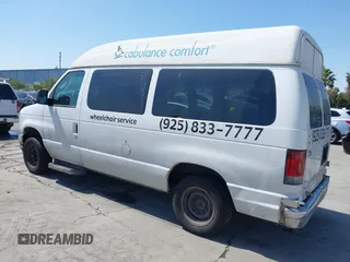 2010 Ford Econoline Cargo Commercial with VIN 1FTNE1EW0ADB02760, listed as a IAAI auction lot 42172900 with 503,058 mi miles. Bid and sale history available at carsss.com. Image 3.