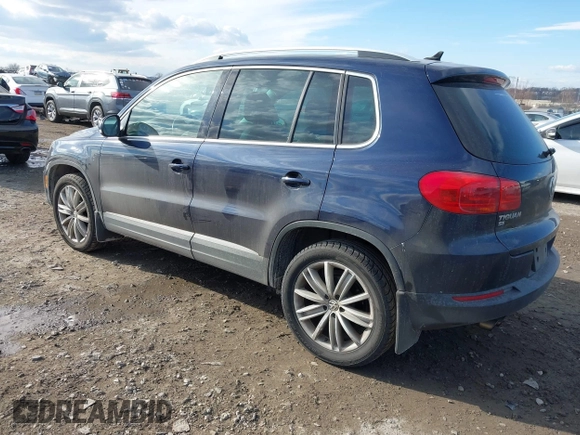 2016 Volkswagen Tiguan S with VIN WVGBV7AX5GW526285, listed as a IAAI auction lot 41445284 with 130,954 mi miles and . Bid and sale history available at DreamBid. Image 3.