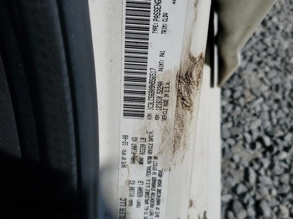2009 Chrysler Sebring Touring *Ltd Avail* with VIN 1C3LC56B09N556517, listed as a Copart auction lot 74768854 with 222,258 mi miles and Salvage Title. Bid and sale history available at carsss.com. Image 12.