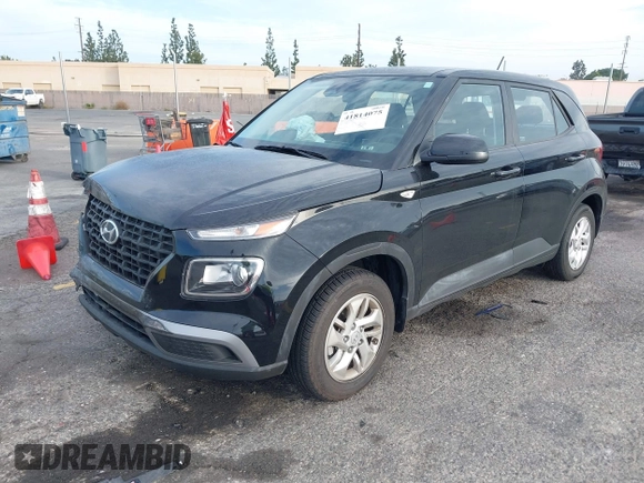 2023 Hyundai Venue SE with VIN KMHRB8A37PU237978, listed as a IAAI auction lot 41814075 with 22,489 mi miles and . Bid and sale history available at DreamBid. Image 2.