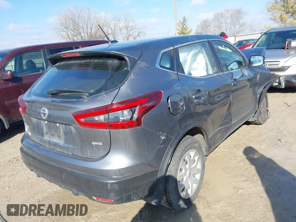2020 Nissan Rogue Sport SL with VIN JN1BJ1CW5LW393364, listed as a IAAI auction lot 41463430 with 25,429 mi miles. Bid and sale history available at carsss.com. Image 4.