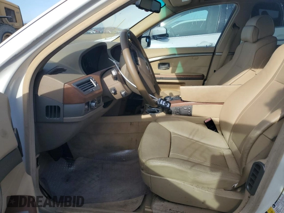 2008 BMW 7 Series 750i with VIN WBAHL835X8DT12389, listed as a Copart auction lot 80908054 with Not Provided miles and Salvage Title. Bid and sale history available at DreamBid. Image 7.