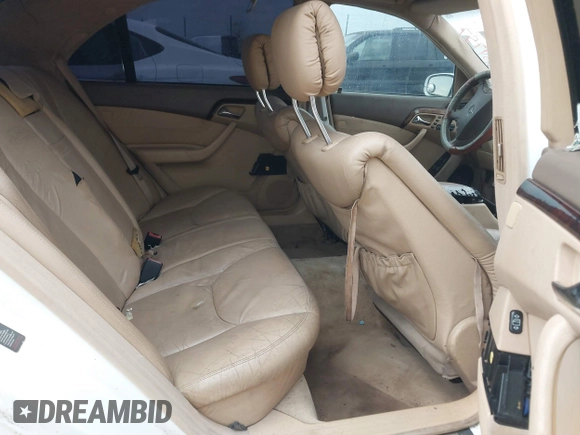 2001 Mercedes-Benz S-Class with VIN WDBNG75J21A204515, listed as a IAAI auction lot 41467757 with 1 mi miles. Bid and sale history available at carsss.com. Image 8.