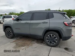 2021 Jeep Compass Trailhawk with VIN 3C4NJDDB9MT594344, listed as a Copart auction lot 58821455 with 80,039 mi miles and Salvage title. Bid and sale history available at DreamBid. Image 2.
