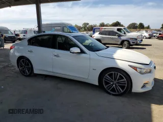 2017 Infiniti Q50 3.0t Premium with VIN JN1EV7AP1HM737016, listed as a Copart auction lot 52825655 with 98,776 mi miles and Salvage Title. Bid and sale history available at carsss.com. Image 4.