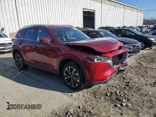 2022 Mazda CX-5 S Premium Plus with VIN JM3KFBEM8N0539513, listed as a Copart auction lot 49634785 with 14,760 mi miles and Salvage Title. Bid and sale history available at carsss.com. Image 4.