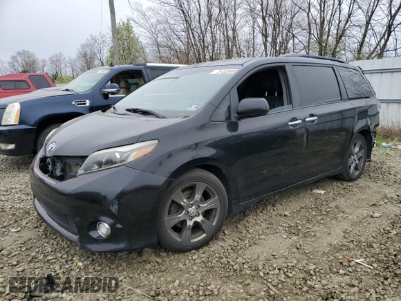 2017 Toyota Sienna SE with VIN 5TDXZ3DC9HS824064, listed as a Copart auction lot 51328695 with Not Provided miles and Salvage Title. Bid and sale history available at DreamBid. Image 1.