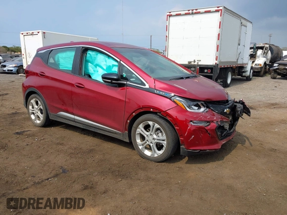 2020 Chevrolet Bolt EV LT with VIN 1G1FY6S04L4135586, listed as a IAAI auction lot 41968364 with 19,453 mi miles and . Bid and sale history available at DreamBid. Image 1.