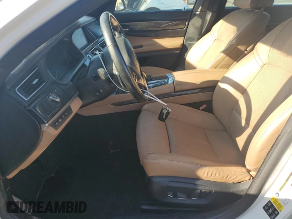 2015 BMW 7 Series 750Li xDrive with VIN WBAYF8C50FD655443, listed as a Copart auction lot 61092005 with Not provided miles and Salvage title. Bid and sale history available at DreamBid. Image 7.