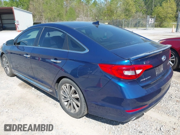 2015 Hyundai Sonata Sport with VIN 5NPE34AF9FH107616, listed as a IAAI auction lot 41867858 with 108,508 mi miles and . Bid and sale history available at DreamBid. Image 3.