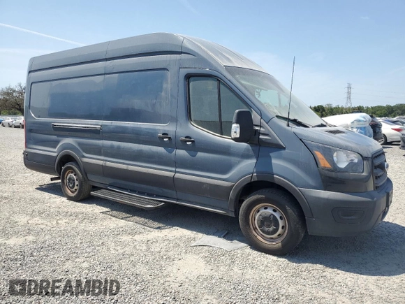 2020 Ford Transit Cargo with VIN 1FTBR3X80LKA72255, listed as a Copart auction lot 57000205 with 66,431 mi miles and Salvage Title. Bid and sale history available at DreamBid. Image 4.