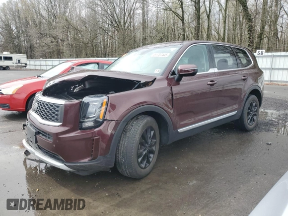 2021 Kia Telluride LX with VIN 5XYP2DHC8MG160478, listed as a Copart auction lot 51707445 with 52,934 mi miles and Salvage title. Bid and sale history available at DreamBid. Image 1.