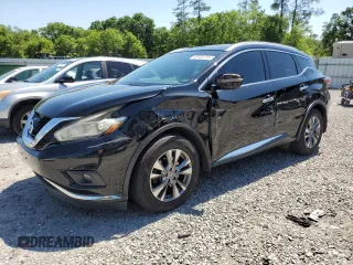 2016 Nissan Murano SL z VIN 5N1AZ2MH5GN150152, wystawiony jako Copart lot #52939715 z przebiegiem 136 043 mil mil oraz Szkoda całkowita • Salvage title. Historia ofert i sprzedaży dostępna na DreamBid. Obrazek 1.