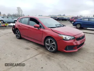2022 Subaru Impreza Special Sports with VIN 4S3GTAM6XN3708272, listed as a Copart auction lot 48568345 with 38,420 mi miles and Salvage title. Bid and sale history available at DreamBid. Image 4.
