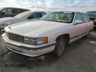 1995 Cadillac DeVille z VIN 1G6KD52B1SU236082, wystawiony jako Copart lot #75532904 z przebiegiem Nie podano mil oraz Czysty tytuł • Clean title. Historia ofert i sprzedaży dostępna na DreamBid. Obrazek 1.