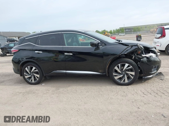 2017 Nissan Murano SL with VIN 5N1AZ2MH3HN197598, listed as a IAAI auction lot 42299880 with 63,788 mi miles and . Bid and sale history available at DreamBid. Image 13.