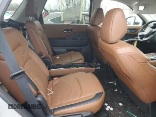 2023 Nissan Pathfinder Platinum with VIN 5N1DR3DK7PC262574, listed as a Copart auction lot 44063835 with 13,480 mi miles and Salvage title. Bid and sale history available at DreamBid. Image 11.