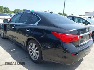 2015 Infiniti Q50 Sport with VIN JN1BV7AP9FM345496, listed as a IAAI auction lot 42700881 with 148,447 mi miles and . Bid and sale history available at DreamBid. Image 3.