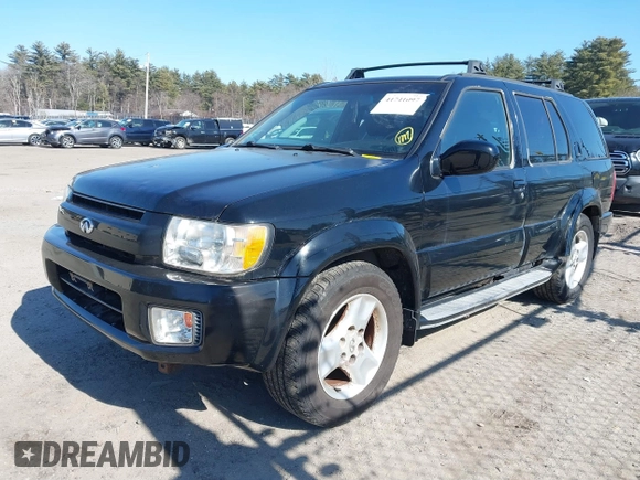 2002 Infiniti QX4 Luxury z VIN JNRDR09Y12W261007, wystawiony jako IAAI lot #41741097 z przebiegiem 114 945 mil mil oraz . Historia ofert i sprzedaży dostępna na DreamBid. Obrazek 2.