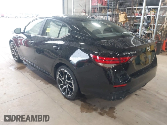 2025 Nissan Sentra SR with VIN 3N1AB8DV2SY306941, listed as a IAAI auction lot 42194726 with 2,509 mi miles and . Bid and sale history available at DreamBid. Image 3.