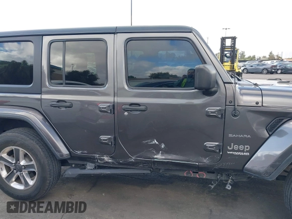 2021 Jeep Wrangler Unlimited Sahara with VIN 1C4HJXEN4MW503014, listed as a IAAI auction lot 41900234 with 16,444 mi miles and . Bid and sale history available at DreamBid. Image 13.