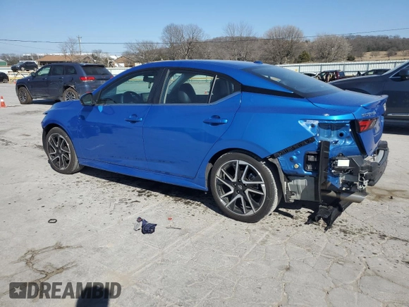 2024 Nissan Sentra SR with VIN 3N1AB8DV7RY329500, listed as a Copart auction lot 48197945 with 10,621 mi miles and Salvage Title. Bid and sale history available at carsss.com. Image 2.