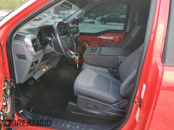 2022 Ford F-150 XL with VIN 1FTMF1E55NKE21802, listed as a Copart auction lot 77880924 with 38,575 mi miles and Salvage Title. Bid and sale history available at DreamBid. Image 7.