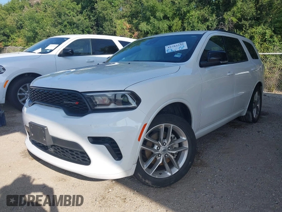 2024 Dodge Durango GT Plus with VIN 1C4RDHDG2RC149832, listed as a IAAI auction lot 42783345 with 33,767 mi miles and . Bid and sale history available at DreamBid. Image 17.