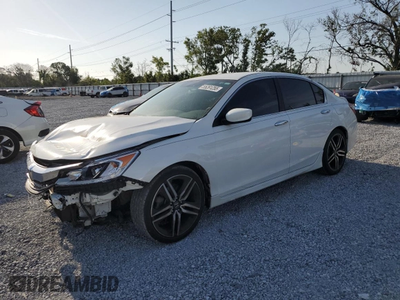 2016 Honda Accord Sport with VIN 1HGCR2F58GA202124, listed as a Copart auction lot 55291255 with 84,153 mi miles and Salvage Title. Bid and sale history available at DreamBid. Image 1.